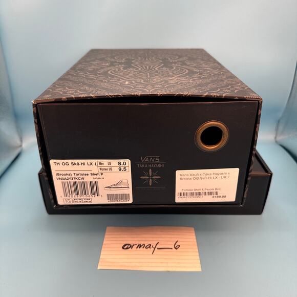 Vans Taka Hayashi x OG Sk8 LX High Brooks m8 w9.5 main image 10